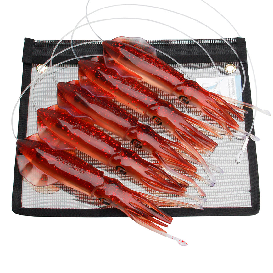 UV Natural Copper Brown Pre-Rigged Vivid Squid Chain