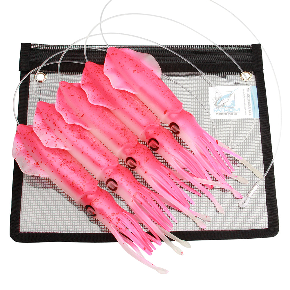Glow Pink Splatter Pre-Rigged Vivid Squid Chain