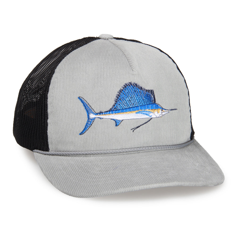 Sailfish Cap Light Grey Corduroy