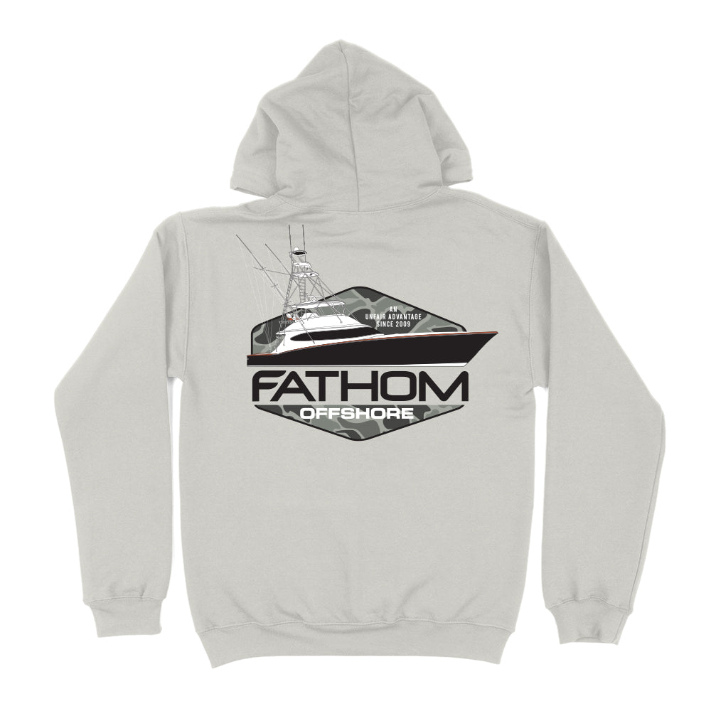 Sporty Camo Hoody Smoke