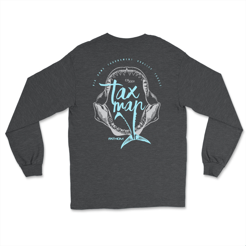 Tax Man Long Sleeve T Shirt Dark Heather