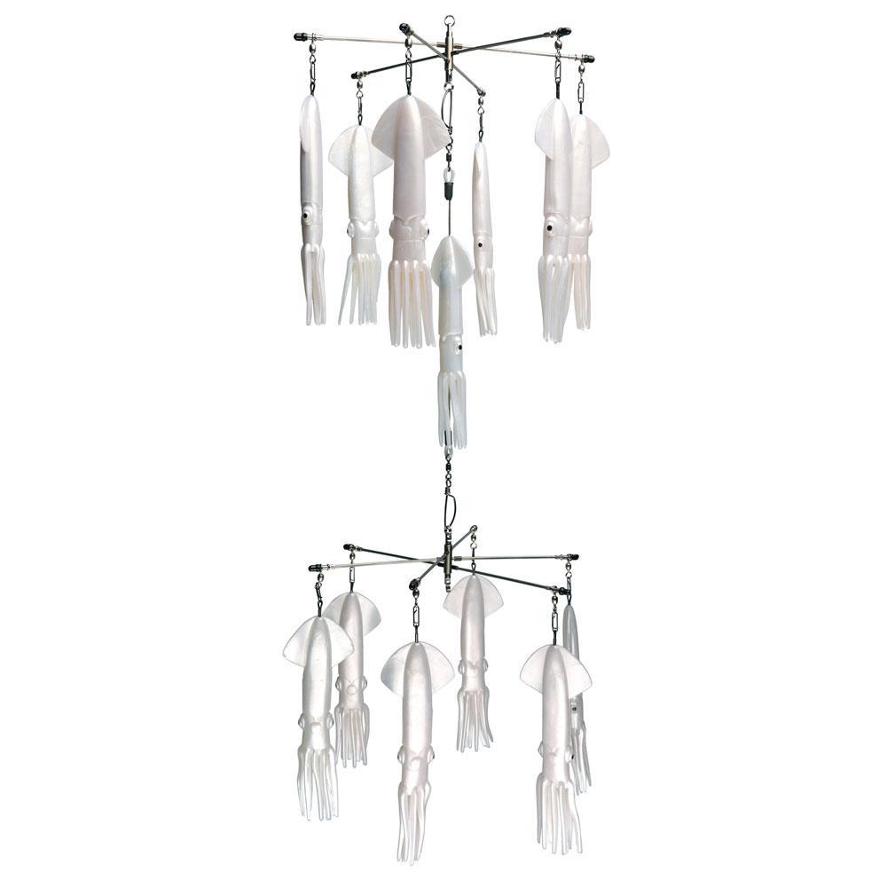 Double Tier "No Tangle" SR30 Pearl White 12"+12" Dredge