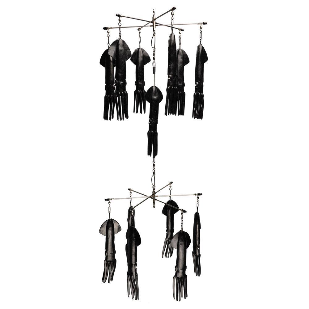 Double Tier "No Tangle" SR30 Solid Black 12"+12" Dredge