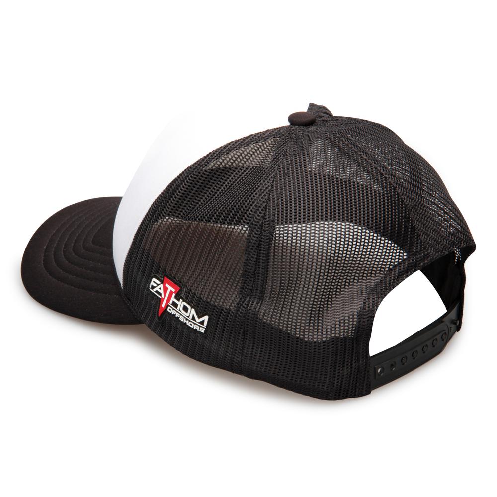new with tag Penn reels Fishing boating black white mesh trucker Hat Cap