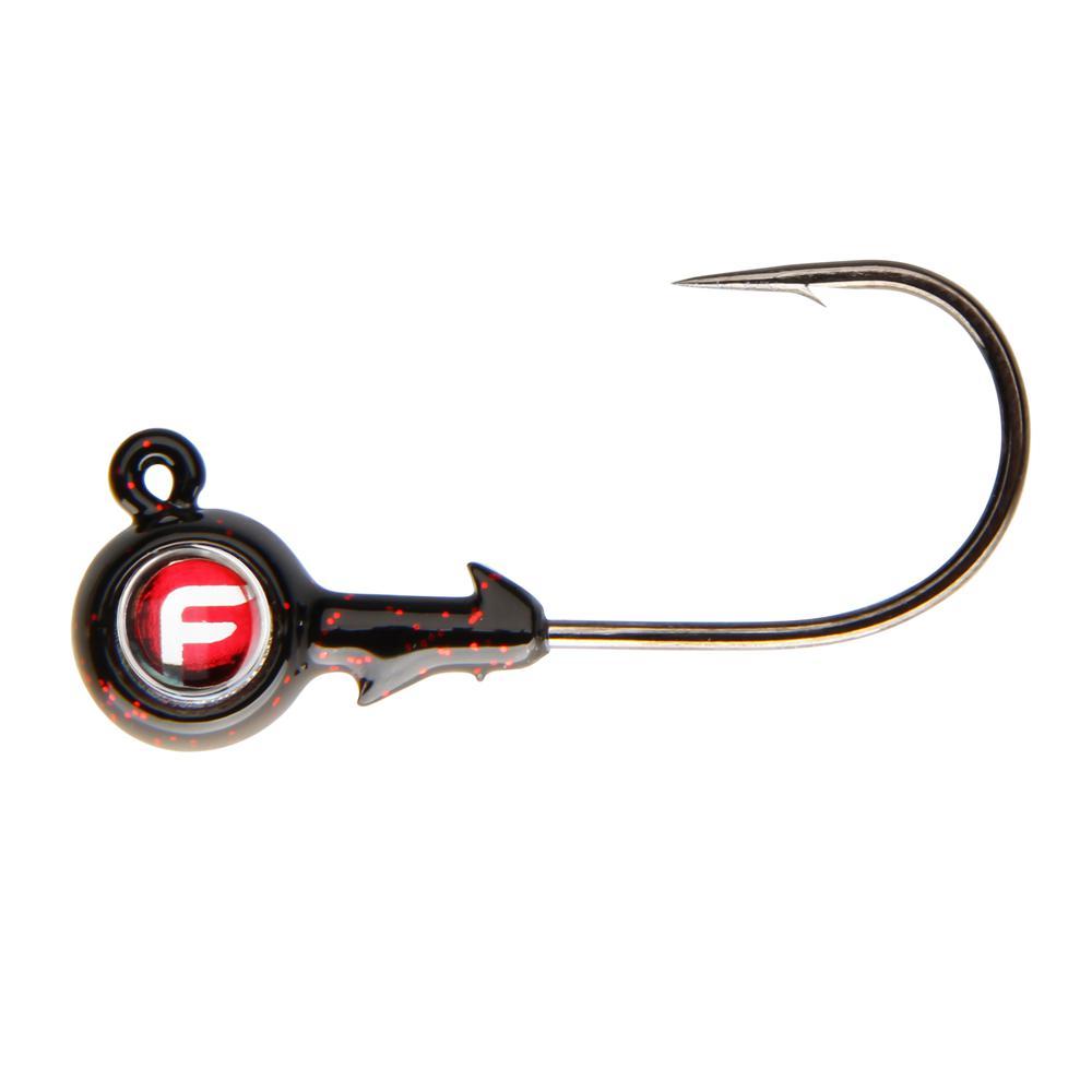 Bug Eye Jig Heads black and red