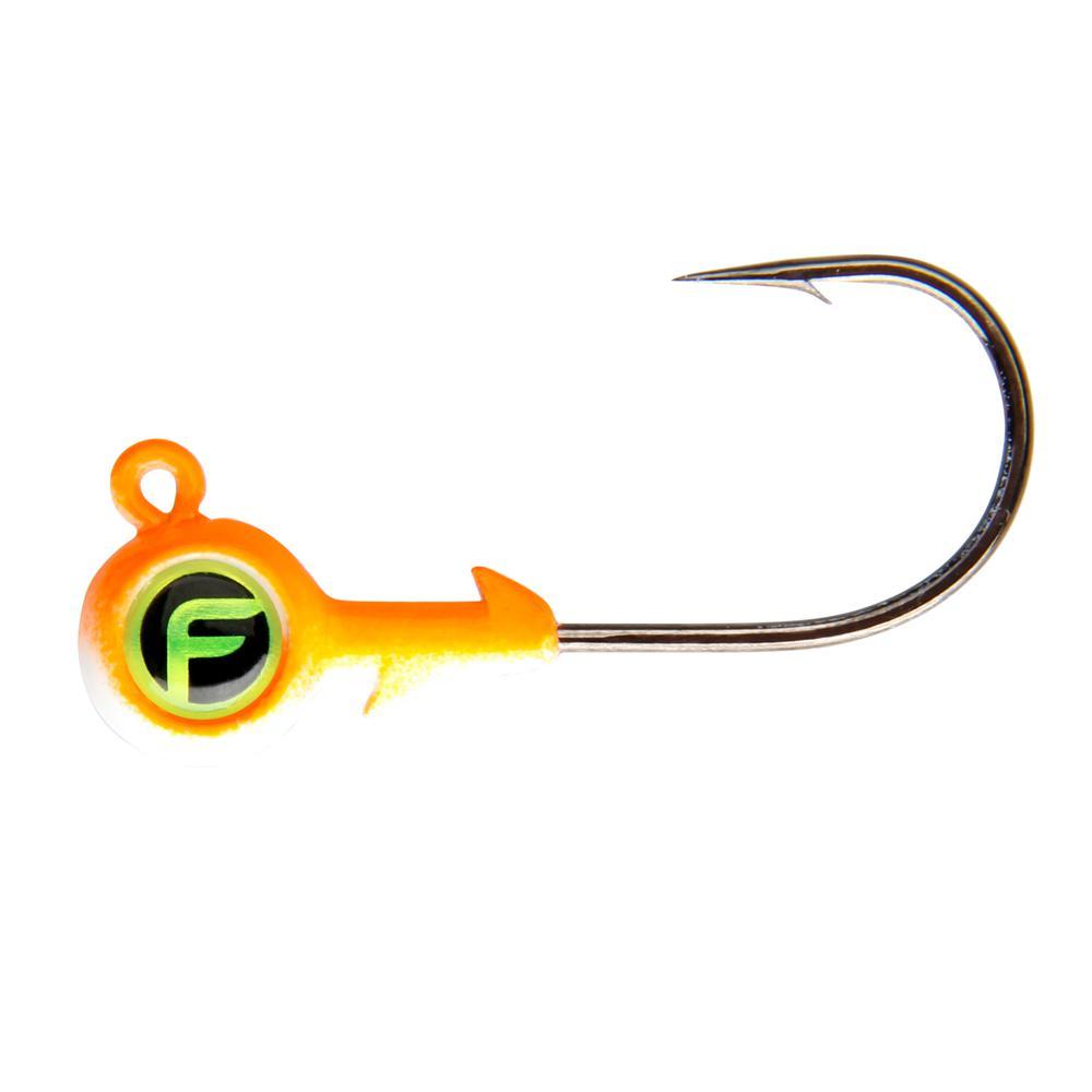 Bug Eye Jig Heads yellow orange