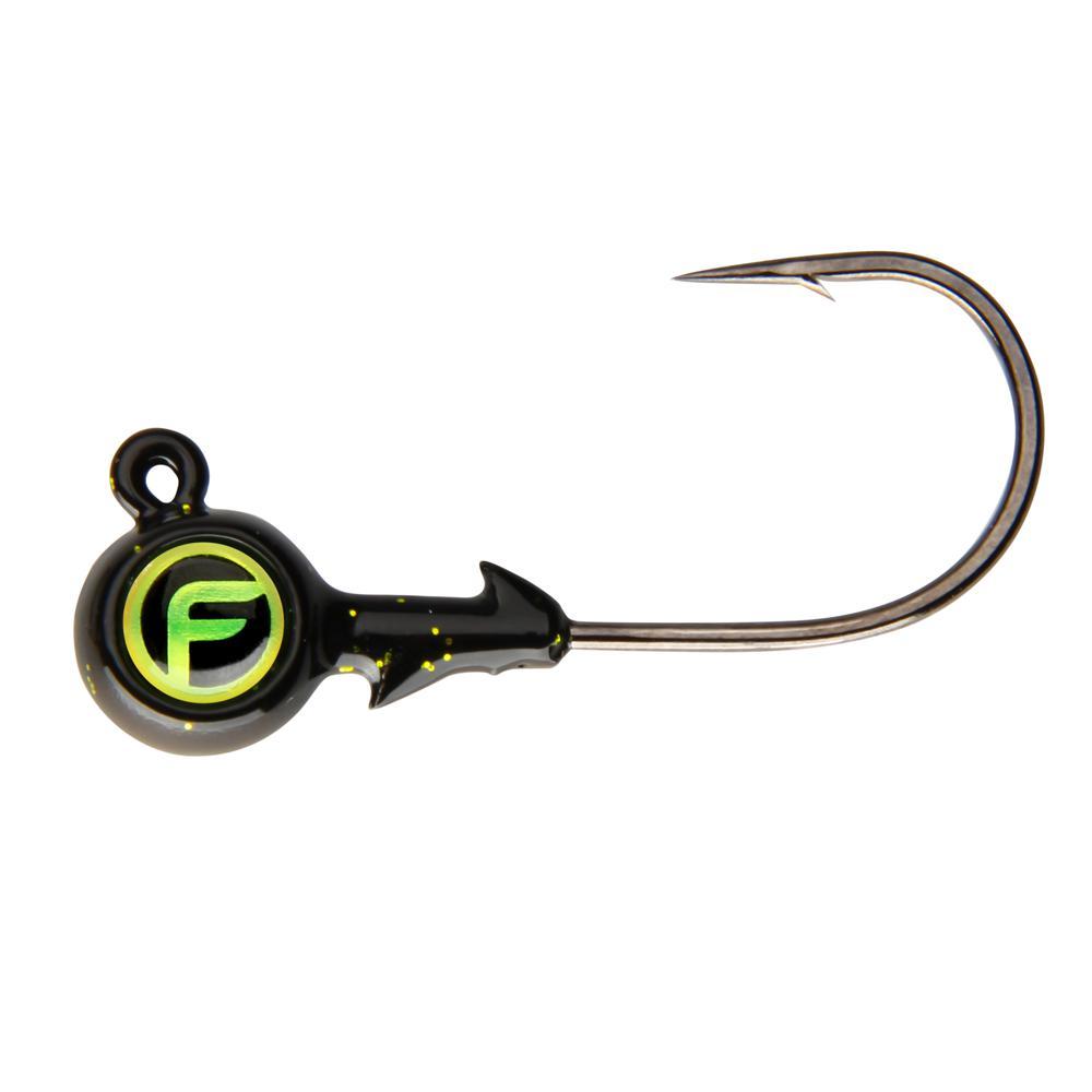 Bug Eye Jig Heads black and green