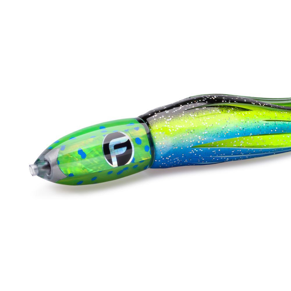 Double O Large 14" Lure green blue