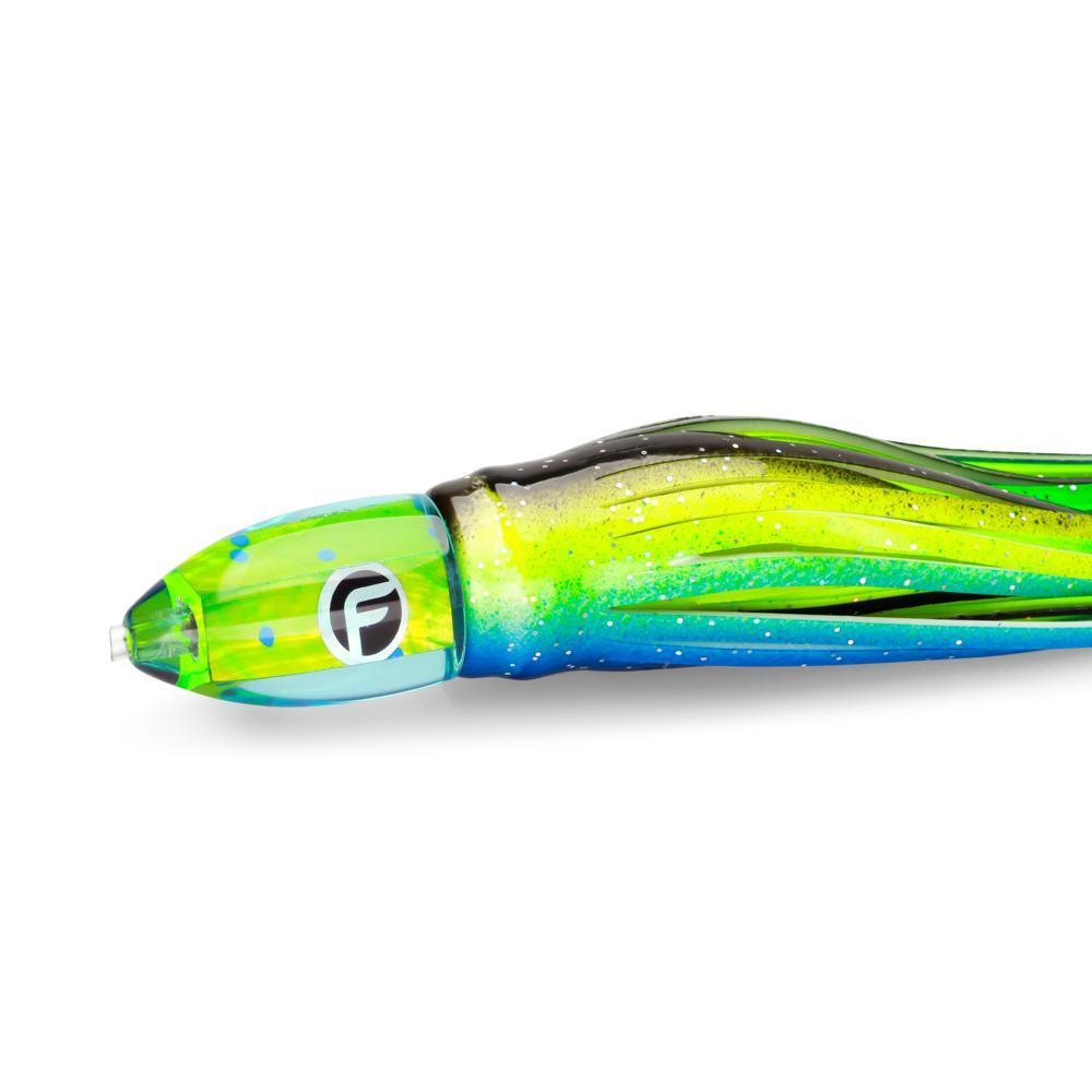Double O Medium 9" Lure lime black