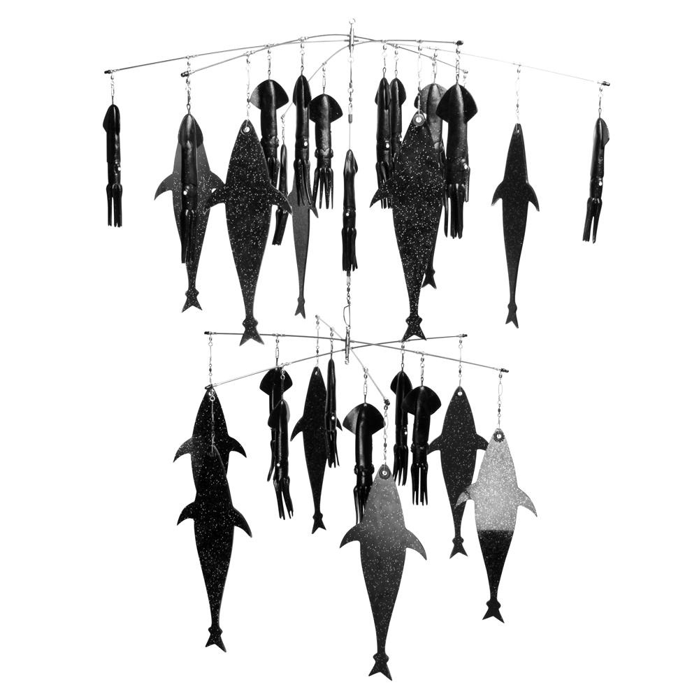 Double Tier Black Flapjack SR Squid Combo 36" + 24" Dredge