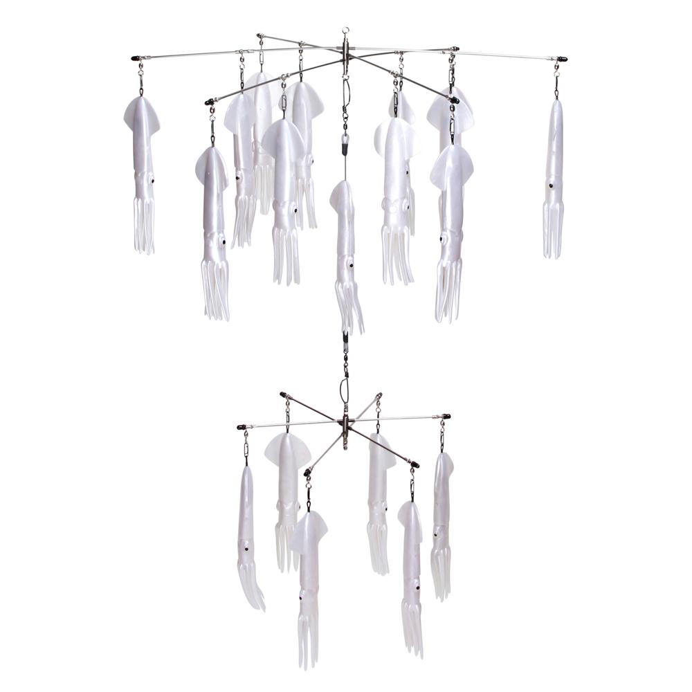 Double Tier "No Tangle" SR30 Pearl White 24" +12" Dredge