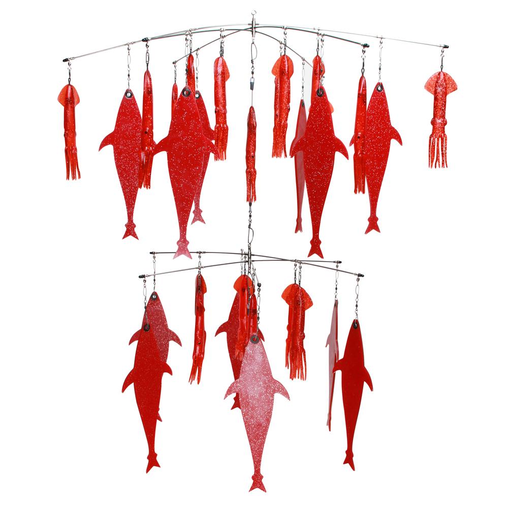 Double Tier Red Flapjack SR Squid Combo 36" + 24" Dredge