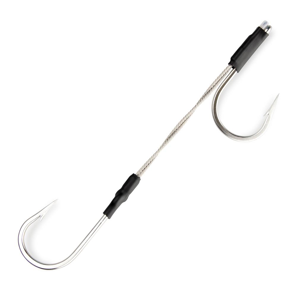 Stainless 7691S MUSTAD Double Spun Double Hookset