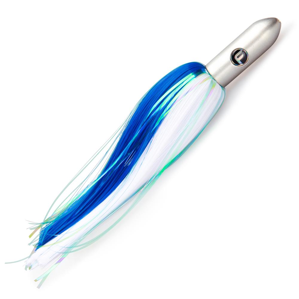 Torpedo Trolling Lure blue white
