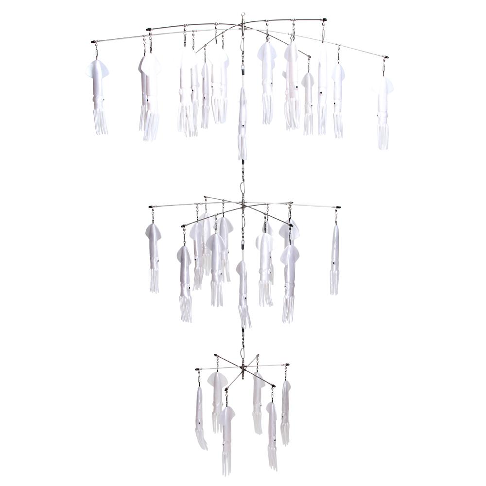 Triple Tier "No Tangle" SR30 Pearl White 36"+ 24"+12" Dredge