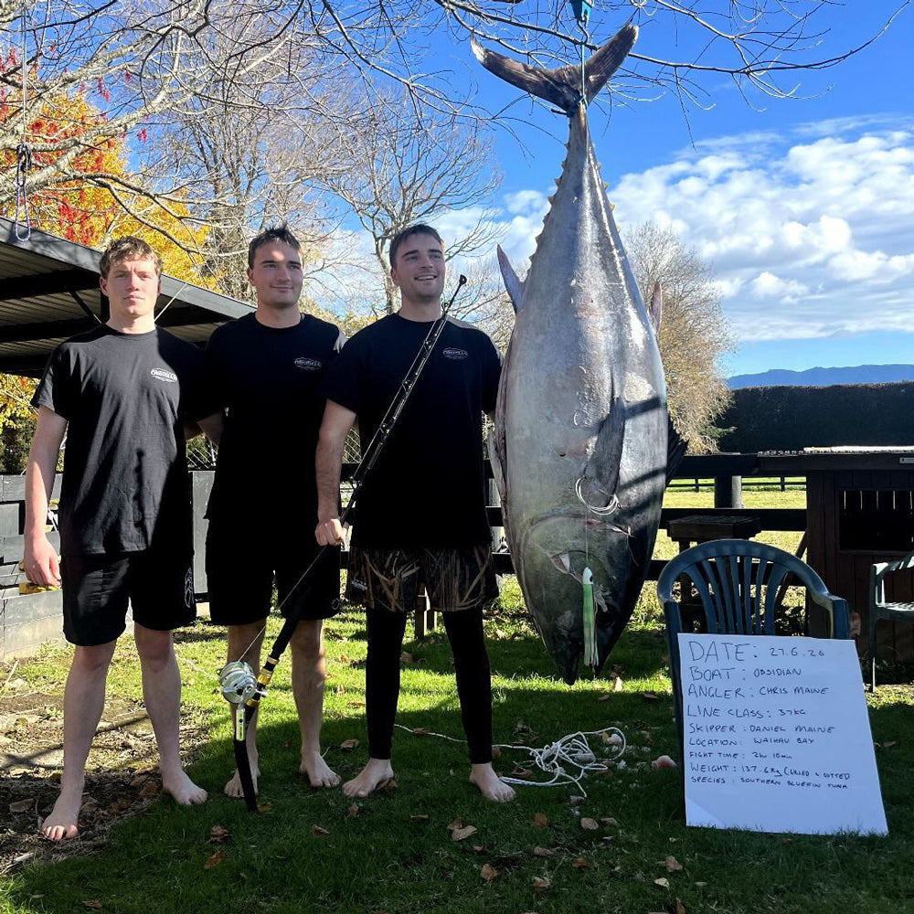 137kg Southern Bluefin Tuna Caught on a Fathom Offshore Fatboy Medium