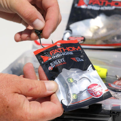 Fathom Inshore jig heads for saltwater fishing lures.