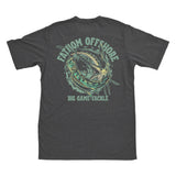Fathom offshore t-shirt with Blue Marlin and Trolling Lure