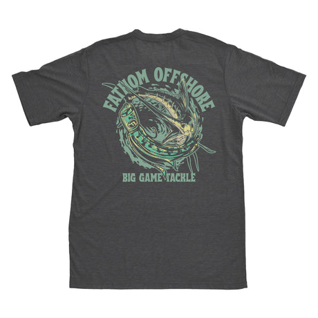 Fathom offshore t-shirt with Blue Marlin and Trolling Lure