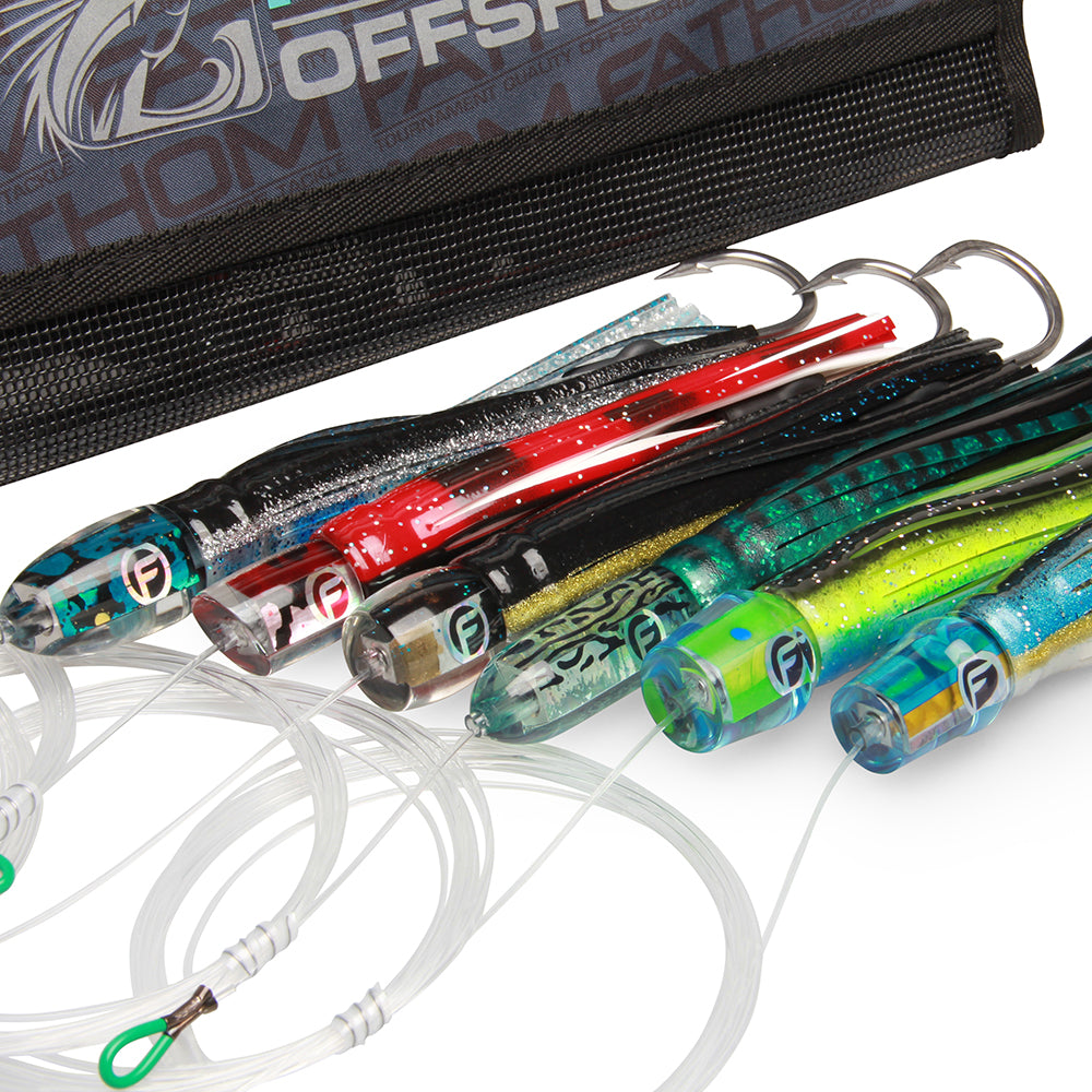ALIVE COLORS Pre-rigged Trolling Lures 6 Pack – Fathom Offshore