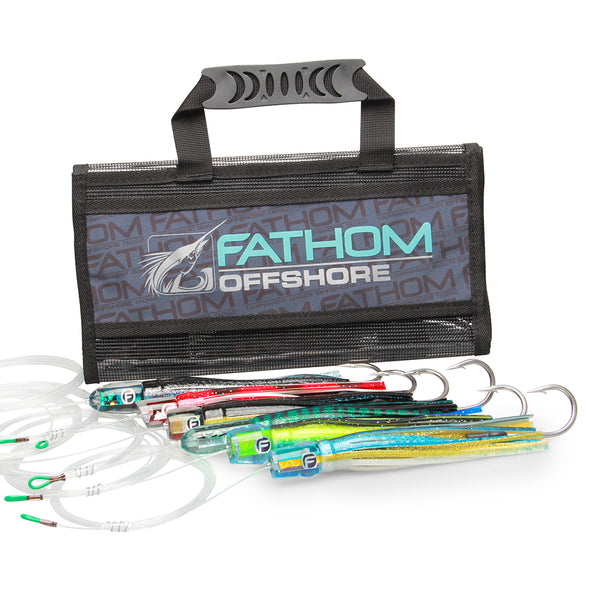 KingKiller 2.3" Offshore Trolling Lure Heads - 4 Pack Of Tough Rubber Bullet Heads For Tuna Fishing