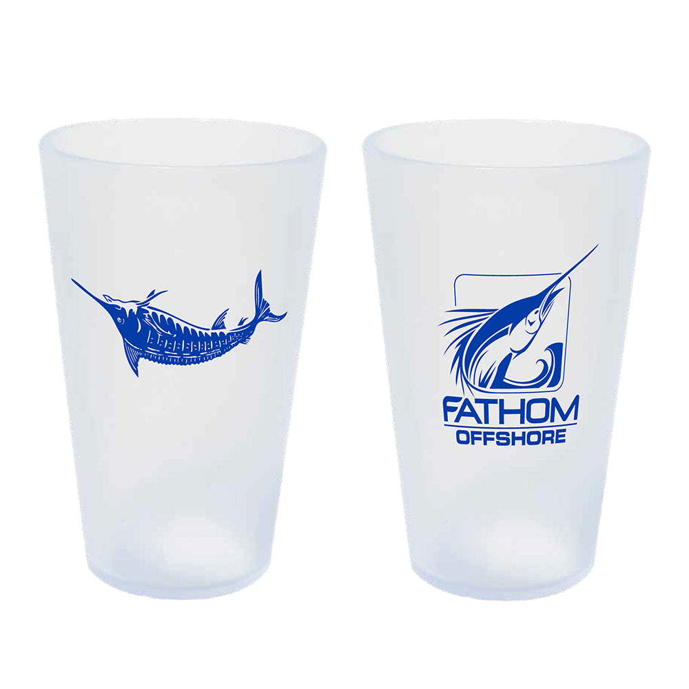 Blue Marlin 16oz Silicone Pint Glass