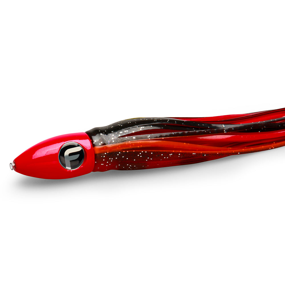 fat boys fishing lures Cable-Rigged Fatboy Lead Medium 9" Trolling Lure Fatboy Red