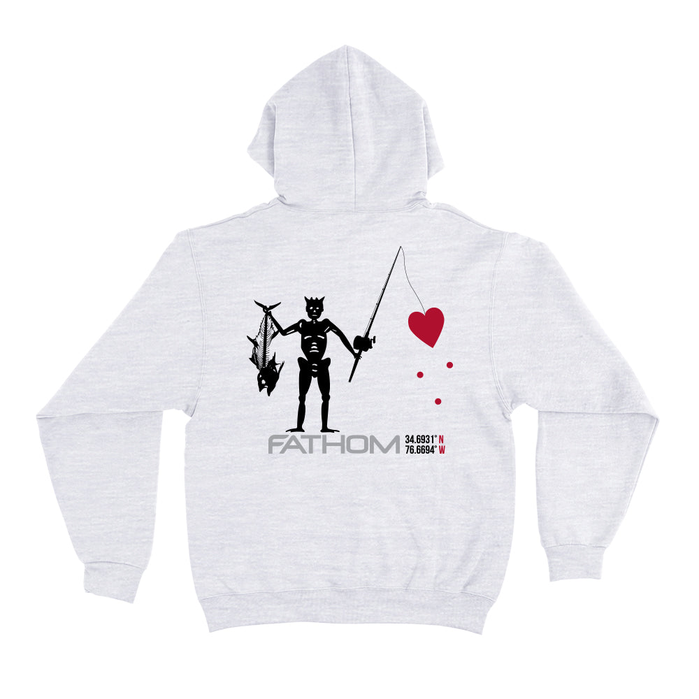 Jolly Roger Hoody Grey Heather