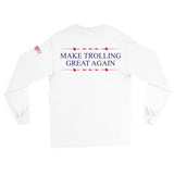 Make Trolling Great Again POCKET Long Sleeve White