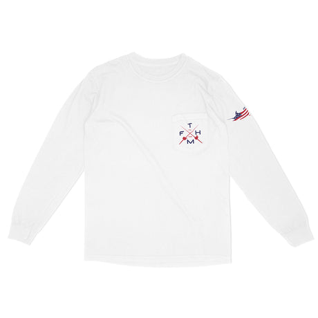 Make Trolling Great Again POCKET Long Sleeve White