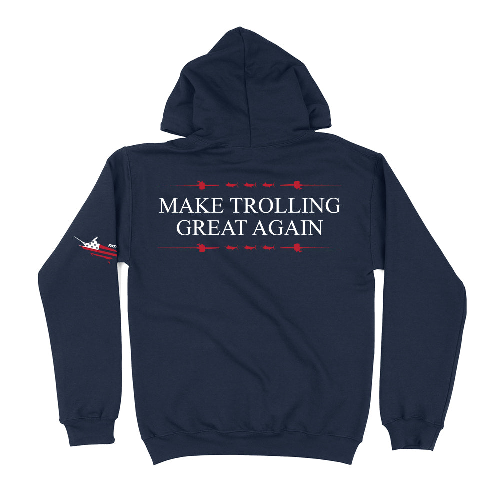 Make Trolling Great Again Hoody Navy Heather