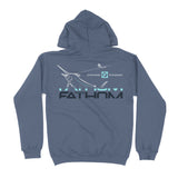 On The Wire Hoody Storm Blue