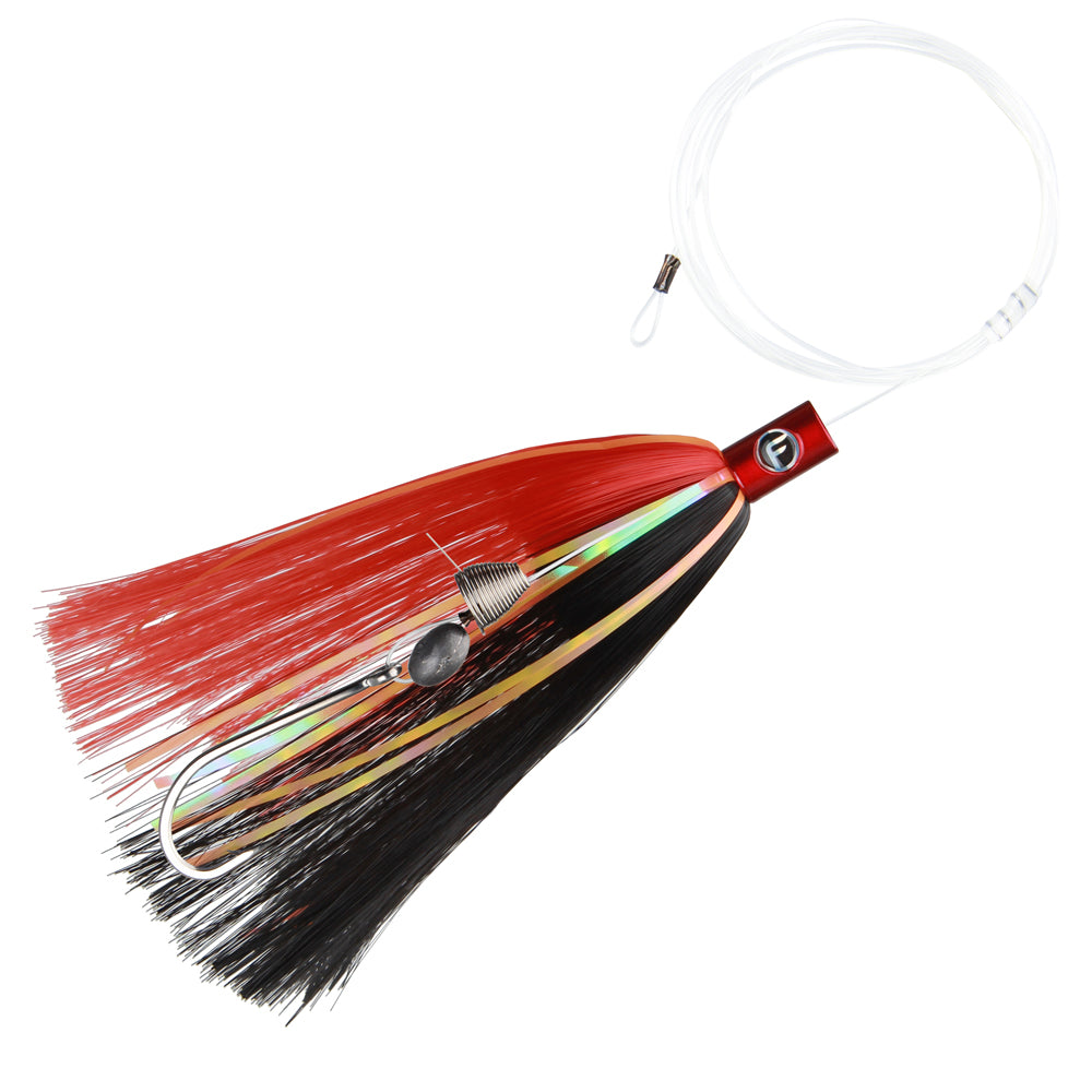 concave lure fishing Torpedo Mini Concave-Mono Ballyhoo Rigged Red