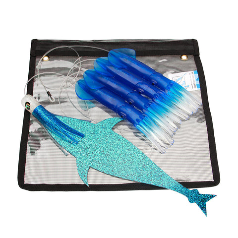 Laser Blue Squid Flap Teaser Chain