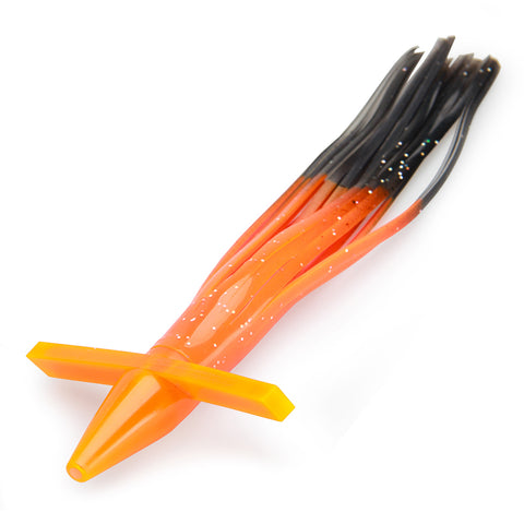 Orange Black 7" Skirted Bird