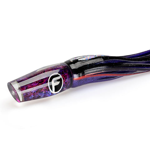 Fathom Offshore Double O Small Trolling Acrylic Lure (Head Only) Purple Paua (Head Only)