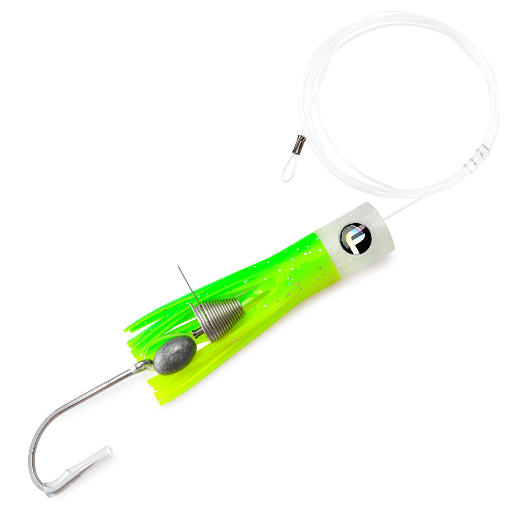 ballyhoo fishing lures Joe Shute Rigged with Magic orange tails Ballyhoo 9in - 6 Pack
