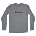 front of old red fish long sleeve t-shirt with Fathom logo