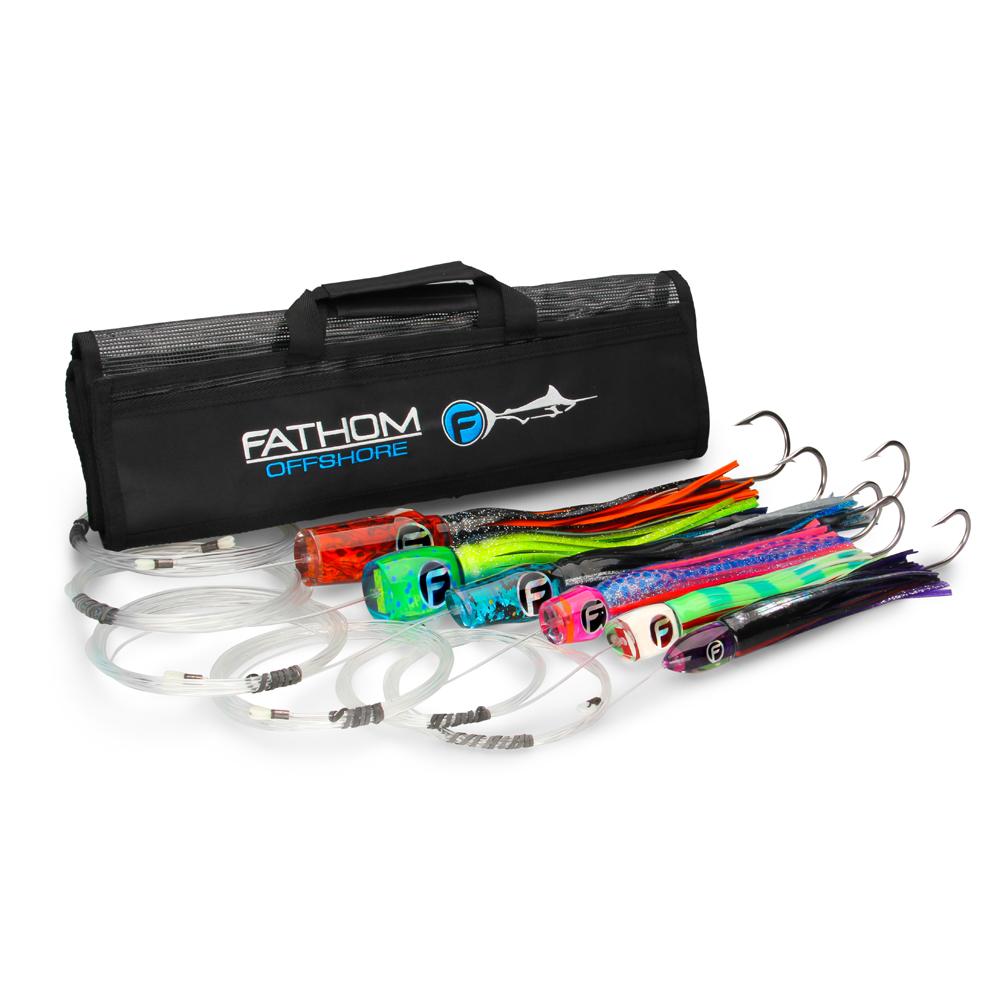 Fathom Offshore Pre-Rigged Blue Marlin Trolling Lure 6 Pack