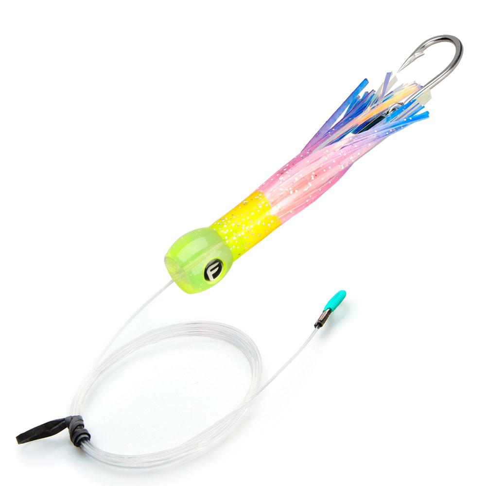 bubbler fishing lure Fathom Offshore - Bubble Trouble Pre-Rigged Trolling Lures - 4in / Chartreuse