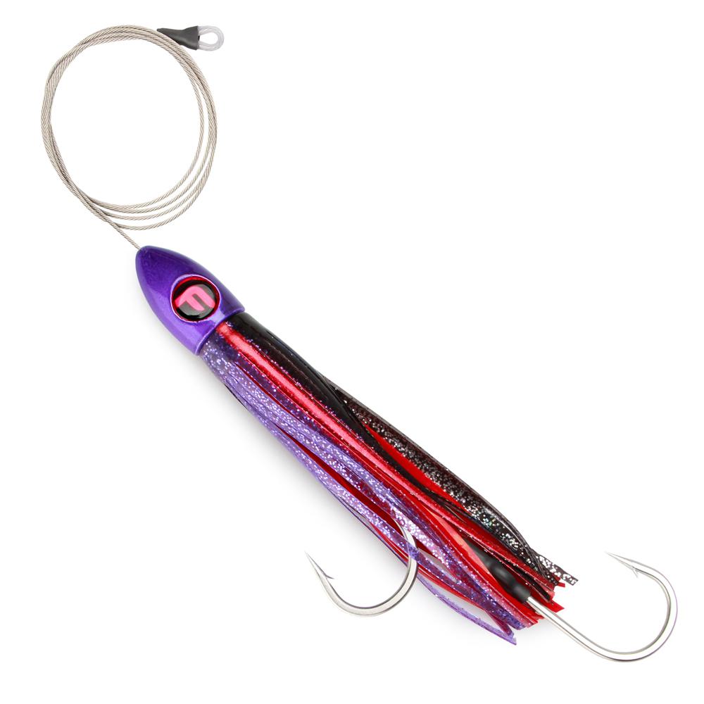 Cable-Rigged Fatboy Lead Medium 9 Trolling Lure Fatboy Hot Pink