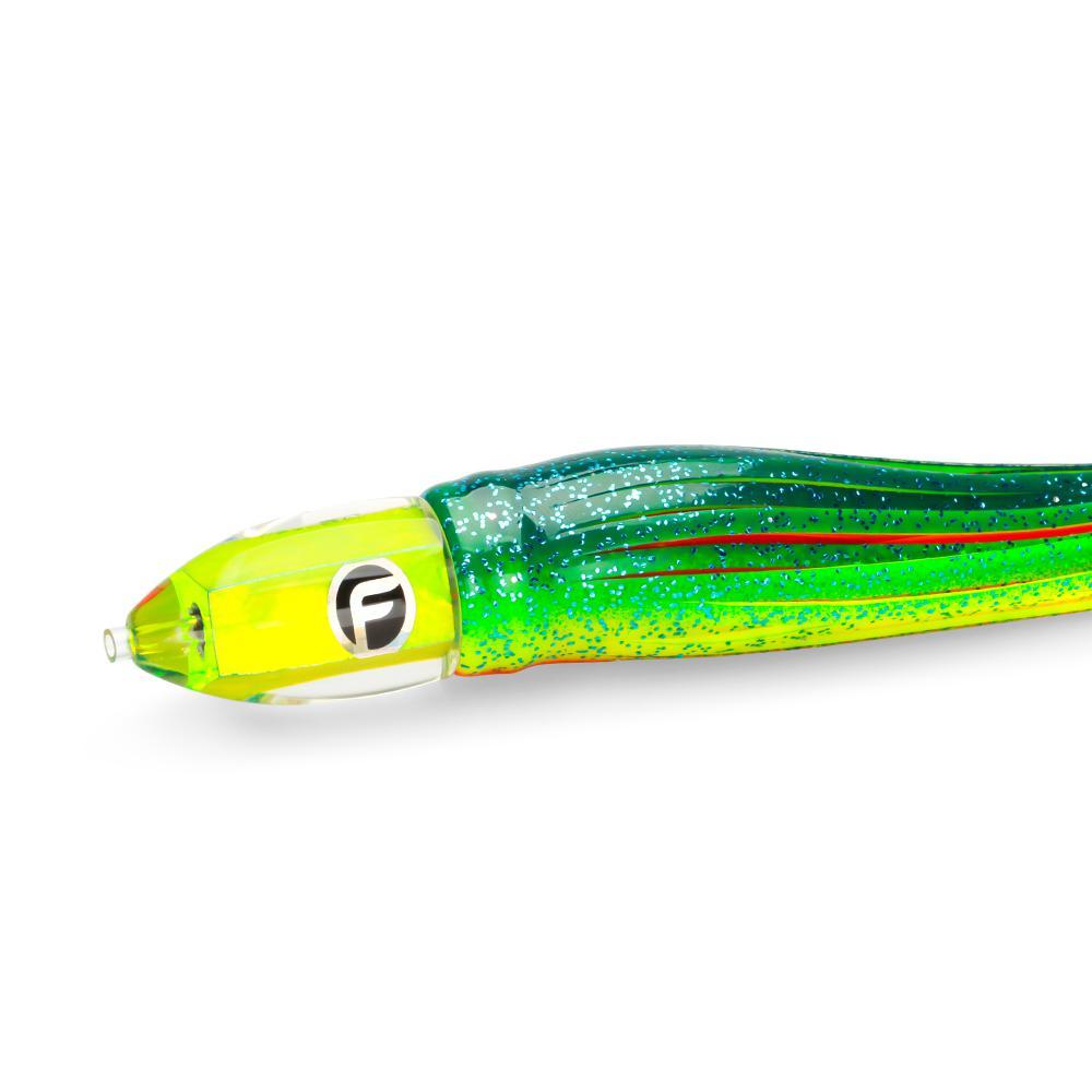 Double O Medium 9 Trolling Lure Chartreuse Shell / Lure Only