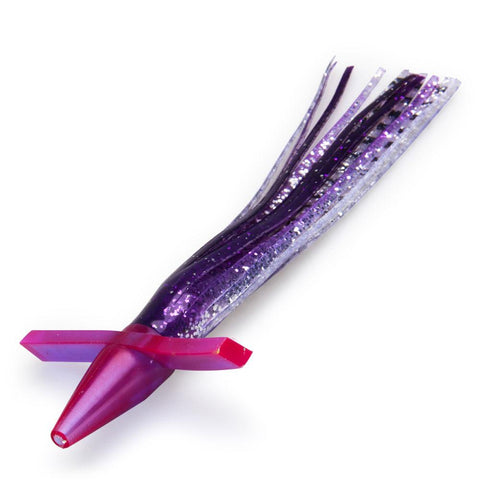 Tuna Lure Feather Daisy Chain with Bird - Purple Lure Plus Bag